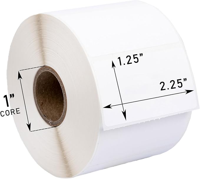 HOUSELABELS 2.25" x 1.25" Address Labels on 1" Core in Polypropylene Compatible — view 4
