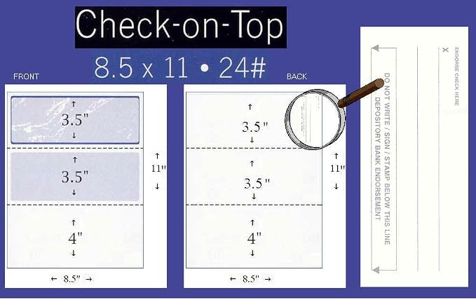 Compuchecks Check on Top Blank Check Paper — view 2