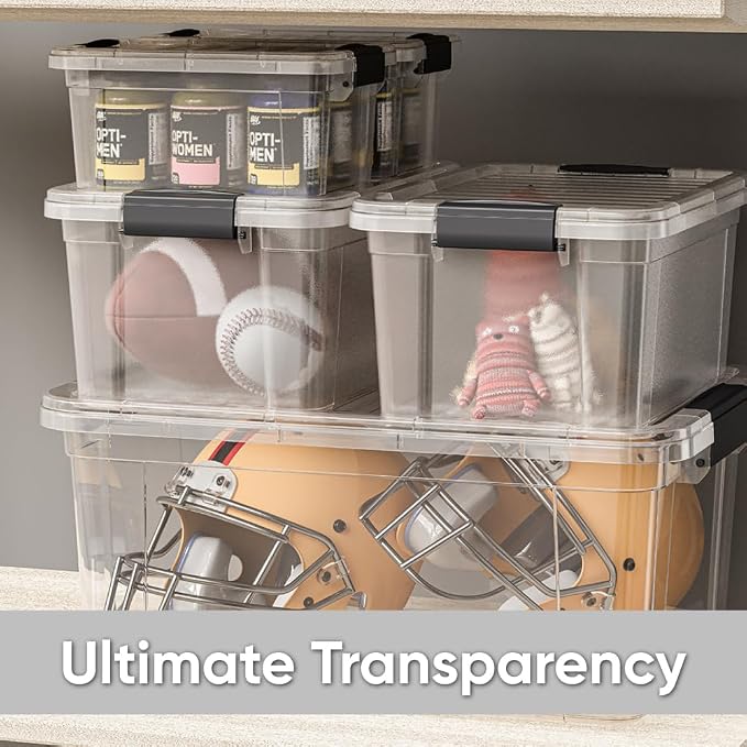 Superio Clear Storage Bins — view 7