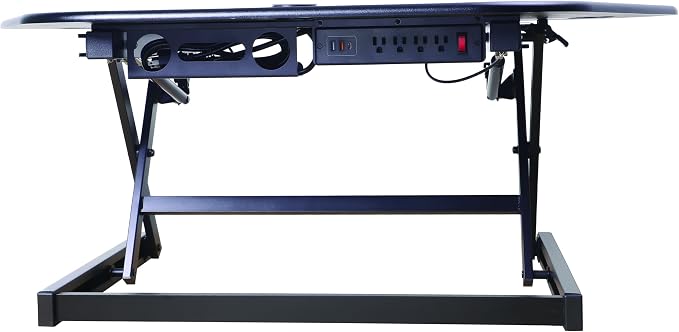 Rocelco 46" Height Adjustable Corner Standing Desk Converter — view 7