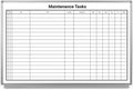 Maintenance Tasks Whiteboard 36"x 24"