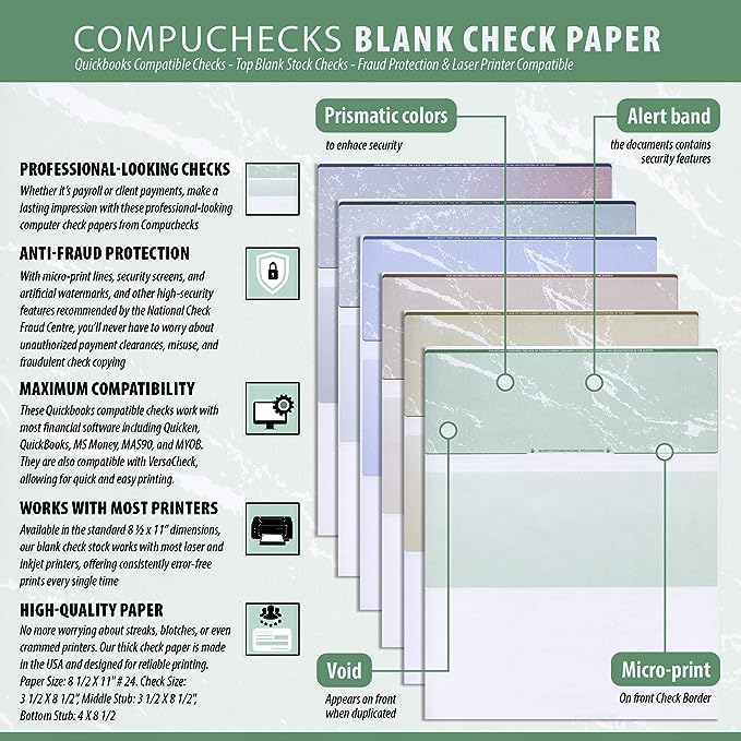 Compuchecks Check on Top Blank Check Paper — view 4