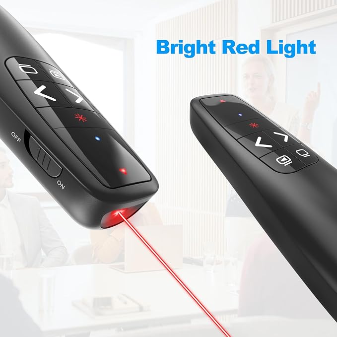 Wireless Presentation Clicker PowerPoint Presenter Remote : USB Type C Clicker — view 4