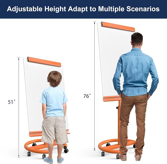 TSJ OFFICE Rolling Whiteboard Standing — view 3