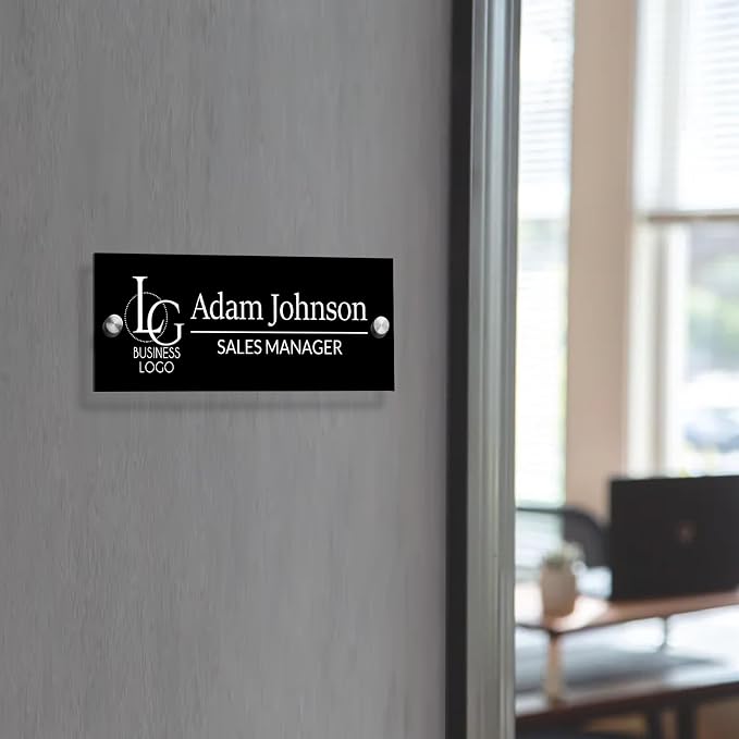 Custom Name Plates for Doors Personalized Wall Name Signs Office Workspace — view 6