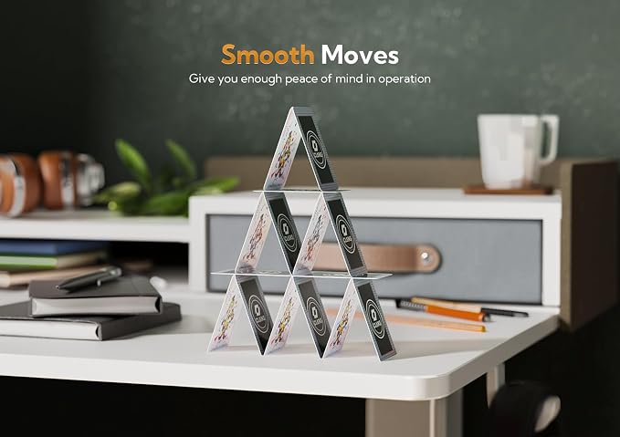 Claiks Standing Desk with Drawers, Adjustable Stand Up Electric Small Standing — view 8