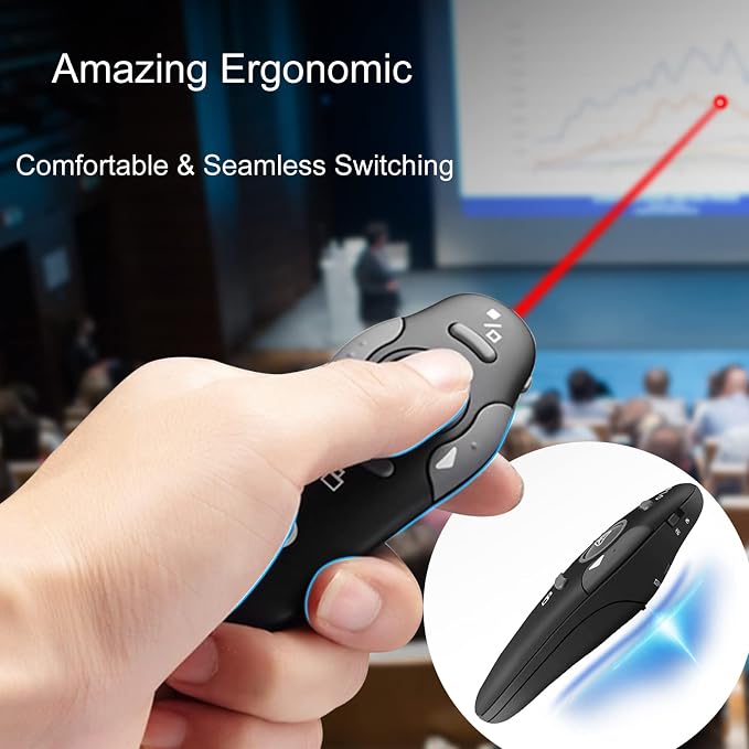 Wireless Presentation Clicker for PowerPoint Presentations, USB Dongle — view 2