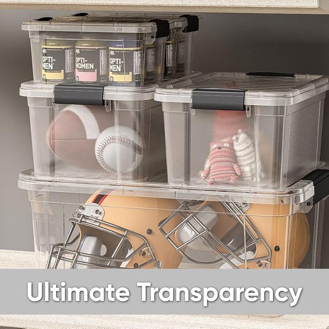 Superio Clear Storage Bins — view 6