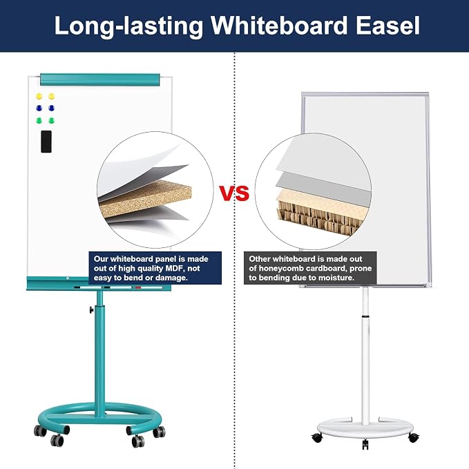 TSJ OFFICE Rolling Whiteboard Standing — view 4