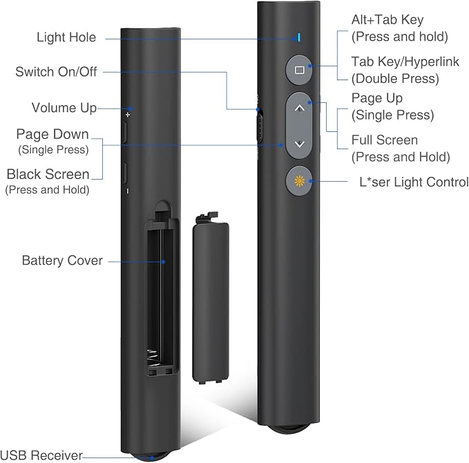 2 in 1 USB Type C Presentation Clicker — view 7