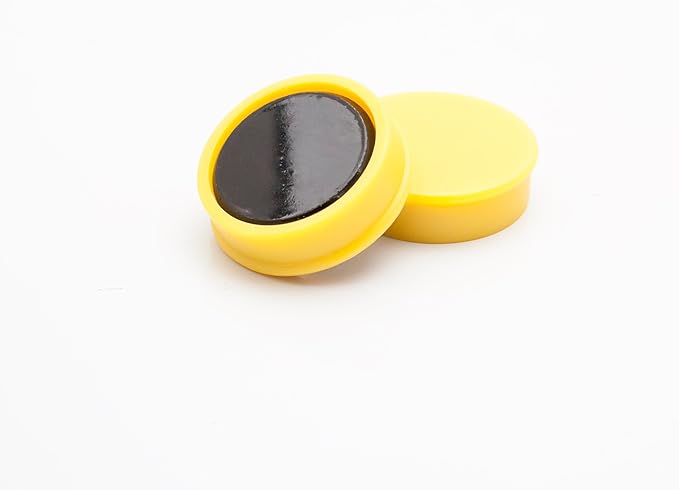 Bullseye Office 24 Round White Fridge Magnets, Button Shaped, Small Colorful — view 4