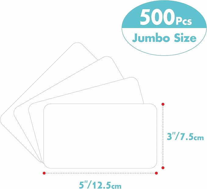 500 Blank Labels, Rectangular Color Code Label — view 2
