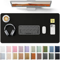 YSAGi Leather Desk Protector, Office Mat, Large Mouse Mat, Non-Slip PU Leather