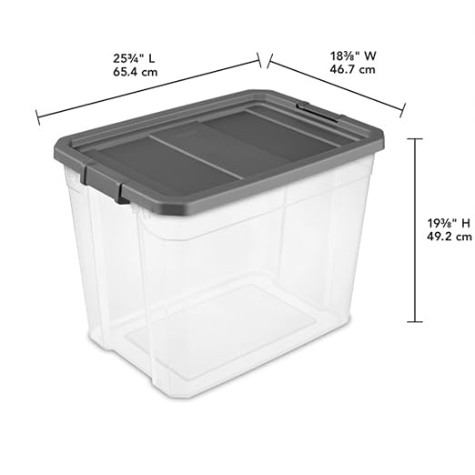 Sterilite 16-Pack Modular Stacker Box, Durable Clear Plastic Storage Bins — view 3
