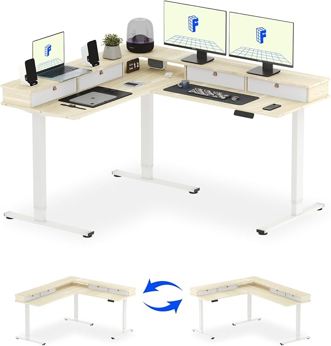 FLEXISPOT 63" L Shaped Standing Desk