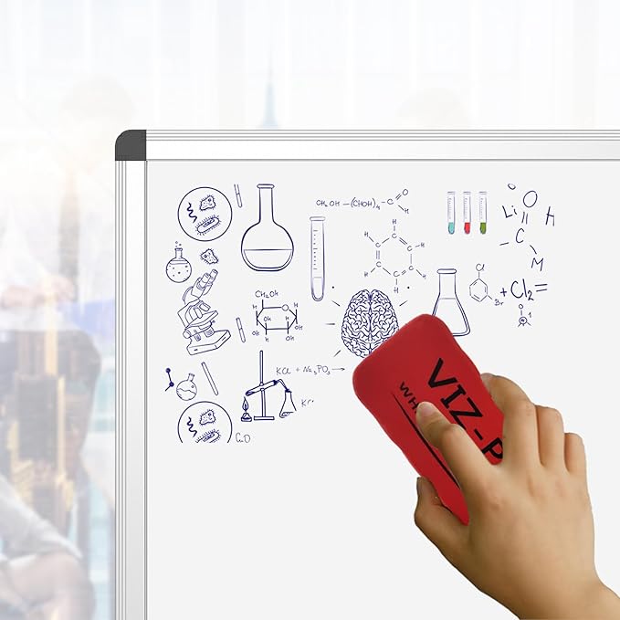 VIZ-PRO Dry Erase Board/Whiteboard, 36 X 24 Inches, Wall Mounted Board — view 5