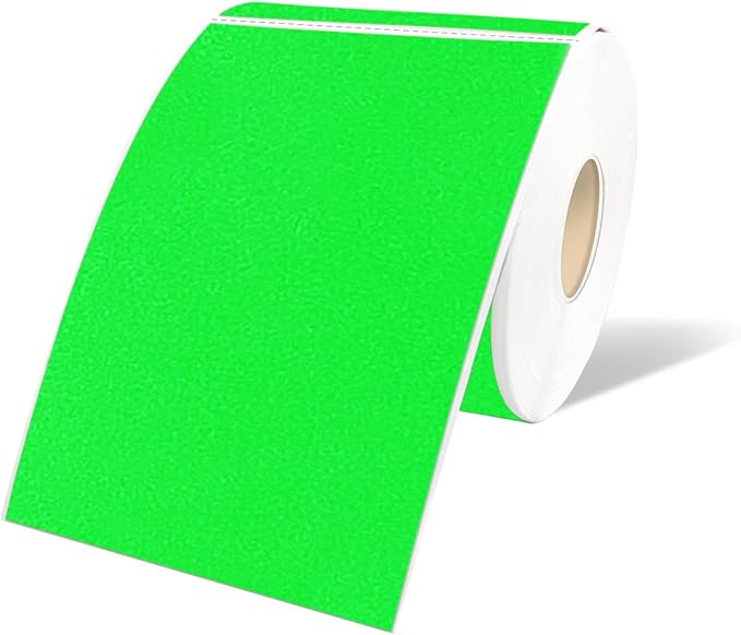 STARLIBOO 3"X5" Rectangle Color Coding Labels, Removable Square Label Inventory