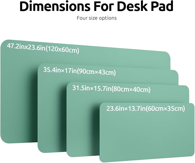 YSAGi Leather Desk Protector, Office Mat, Large Mouse Mat, Non-Slip PU Leather — view 4