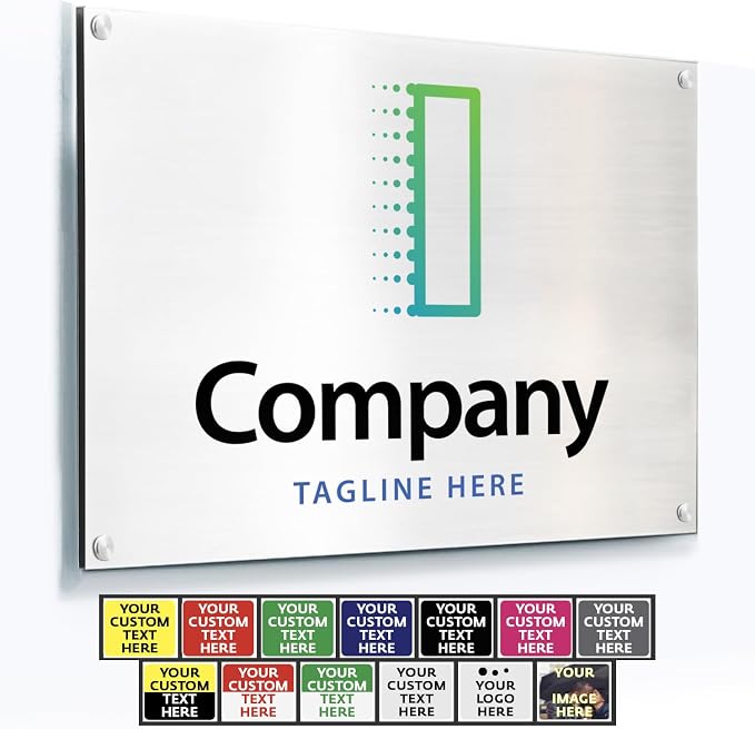 Custom Metal Signs, Personalized Aluminum, Customized Safety, Business Signs