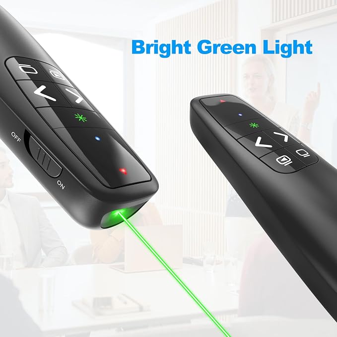 Wireless Presentation Clicker PowerPoint Presenter Remote : USB Type C Clicker — view 4