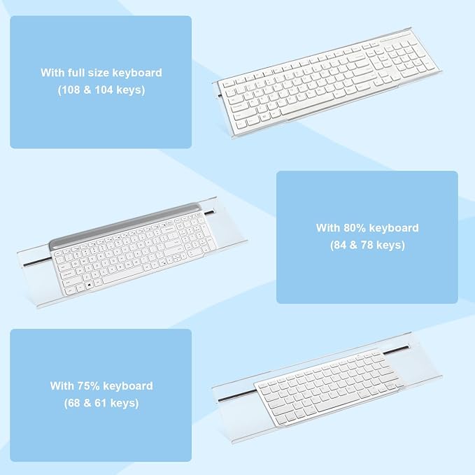 Computer Keyboard Stand with Wrist Rest — view 2