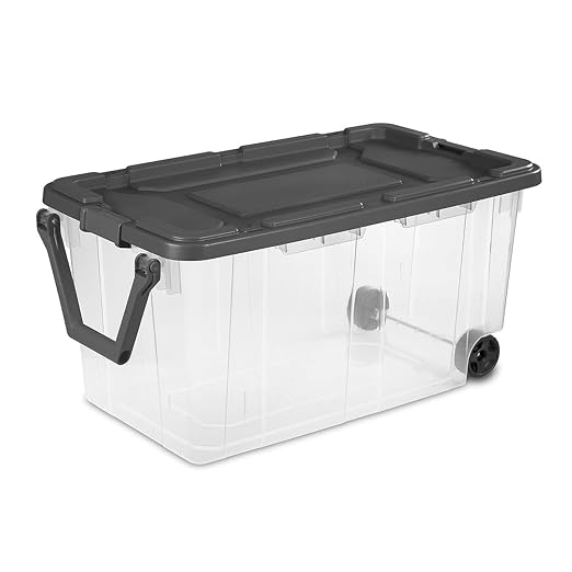 Sterilite 4-Pack Modular Stacker Box, Durable Clear Plastic Storage Bins — view 6