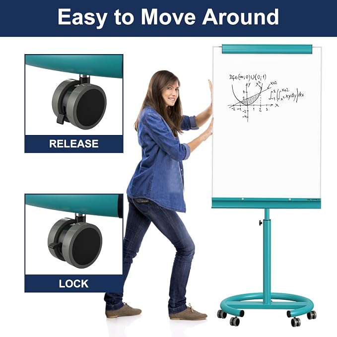 TSJ OFFICE Rolling Whiteboard Standing — view 5
