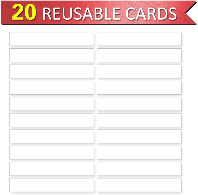 Blue Tabletop Desktop Pocket Chart — view 4