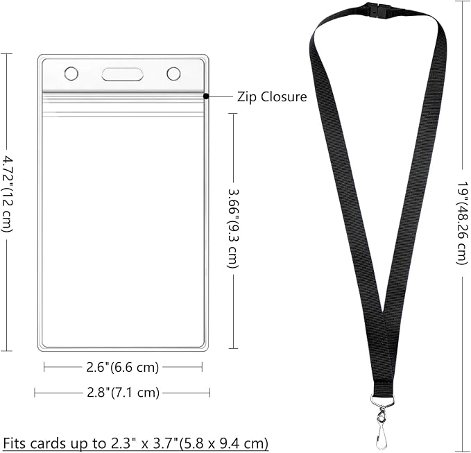 24-Pack Black Breakaway Lanyards — view 3