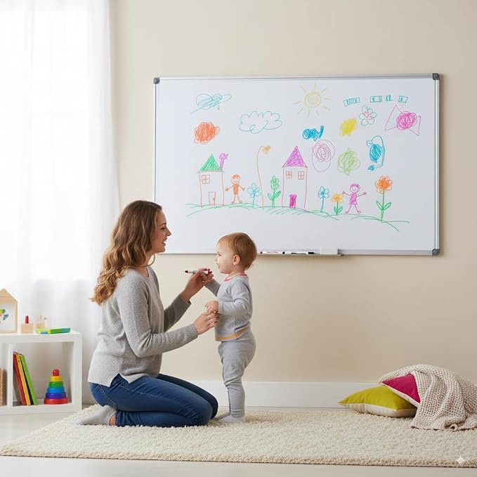 60" x 40" Magnetic Dry Erase Whiteboard — view 4