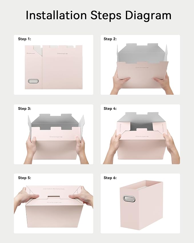 Oterri Cardboard File Organizer Box — view 6