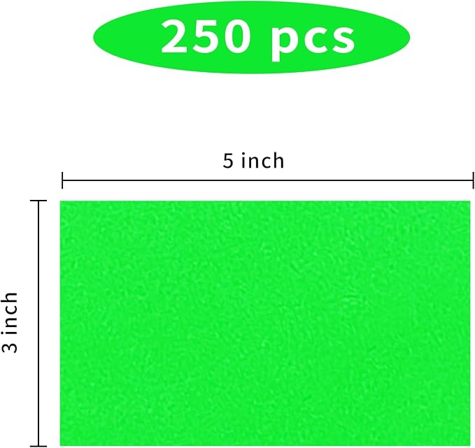 STARLIBOO 3"X5" Rectangle Color Coding Labels, Removable Square Label Inventory — view 2