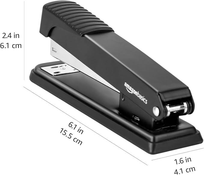 Amazon Basics Full-strip Metal Office Desktop Stapler, 20 Sheet Capacity — view 6
