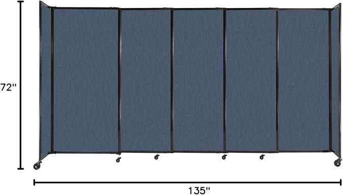 Versare Straightwall Sliding Portable Wall Partition | Freestanding Office — view 7