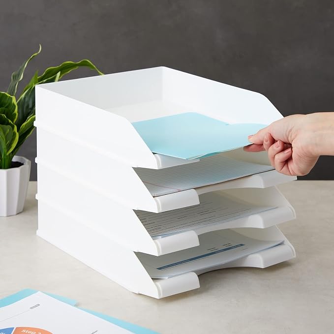 Stockroom Plus Rectangular Letter Trays — view 4