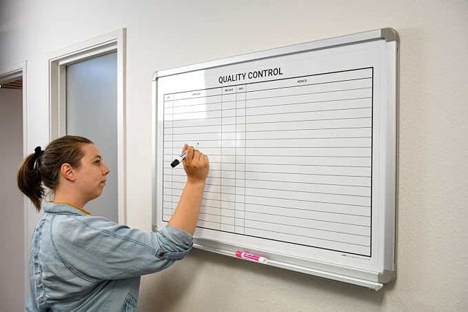 Quality Control Whiteboard 36" x 24" — view 3