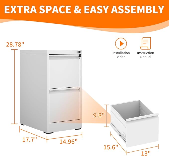 OPTYMIRA Metal File Cabinet — view 3