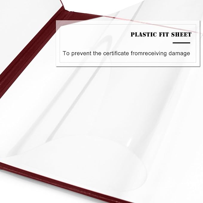 Diploma Cover 8.5” x11” Diploma Holder of Graduation Leatherette Padded — view 5
