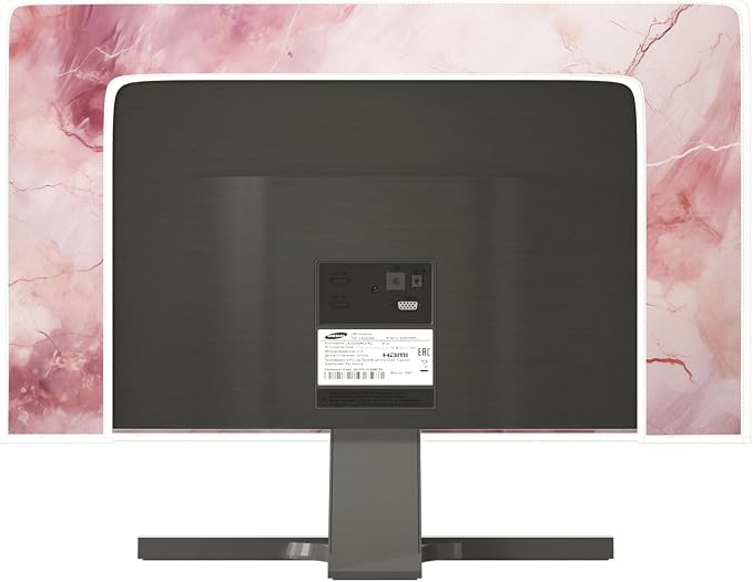 Baocicco Fashion Pink Marble Computer Monitor Dust Cover 26, 28 Inch Full Body — view 5