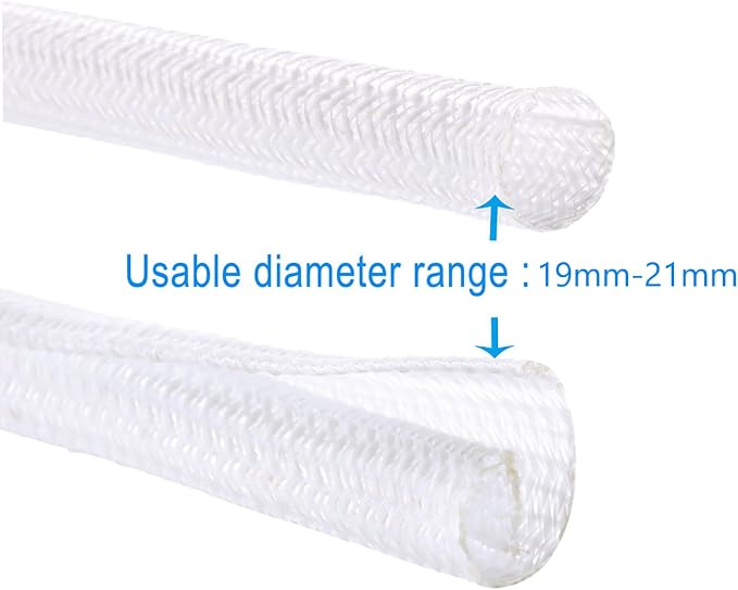 QCSIW 3/4"-25ft Braided Cable Sleeve Protector — view 5