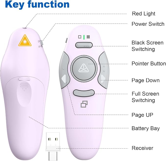 QUI Presentation Clicker Wireless Presenter Remote Clicker — view 7