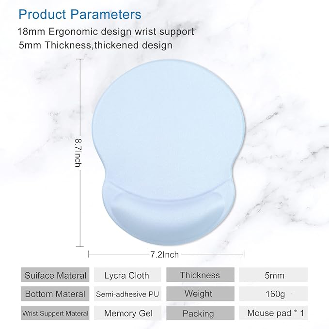 ITNRSIIET Ergonomic Mouse Pad — view 5