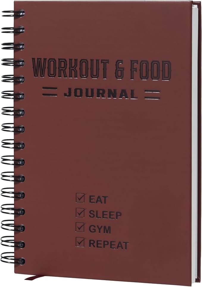 Nextnoid Hardcover Fitness & Food Journal