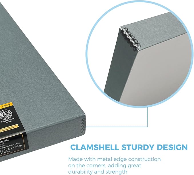 Lineco Folio Storage Box, Clamshell Design — view 4