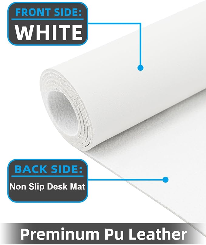 Pu Leather Desk Protector, Mouse Pad, Laptop Mat, Non-Slip Blotter, Waterproof — view 2