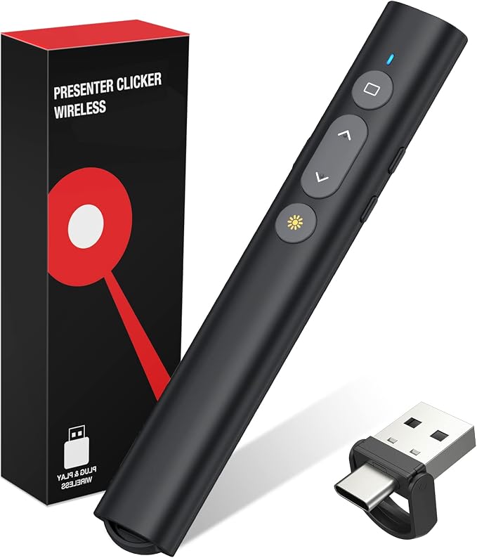 2 in 1 USB Type C Presentation Clicker