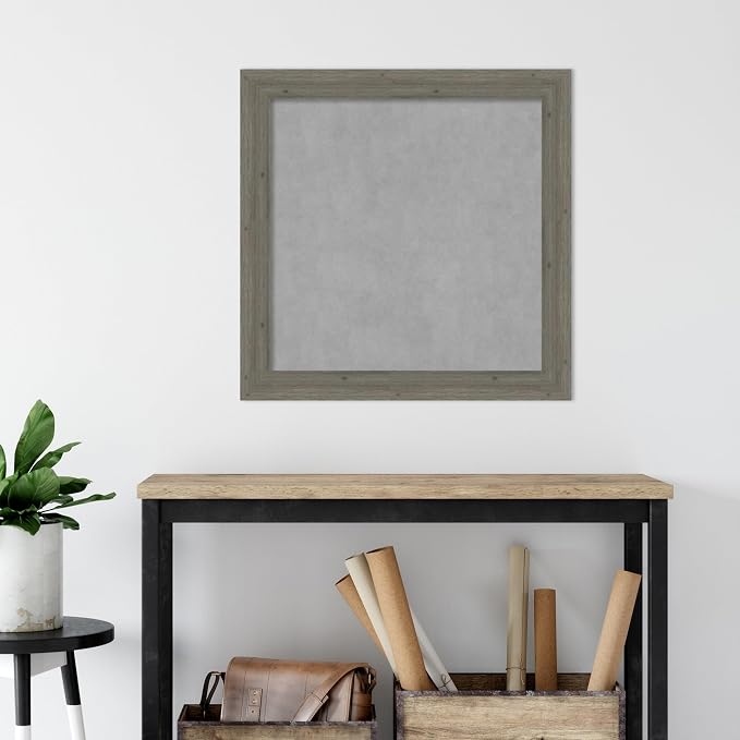 Amanti Art Grey Framed Magnetic Board 29x29 Medium Vision Board — view 5