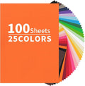 100 Sheets Colored Cardstock 25 Colors