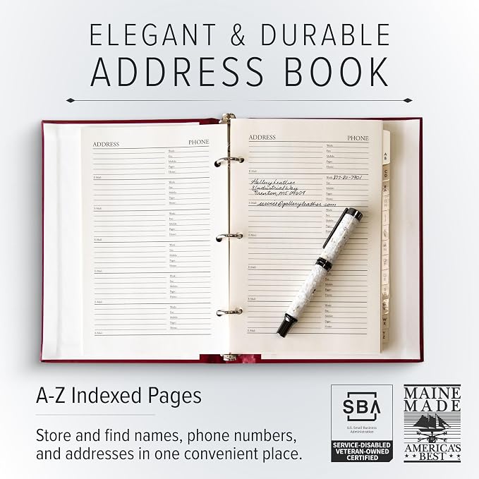 Gallery Leather Large Address Book — view 2