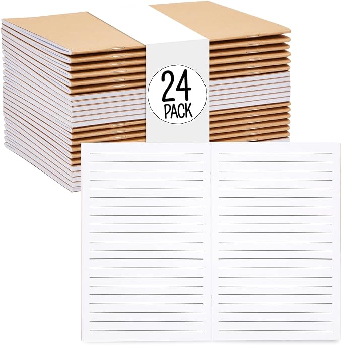 Lined Kraft Journals 24 Pack